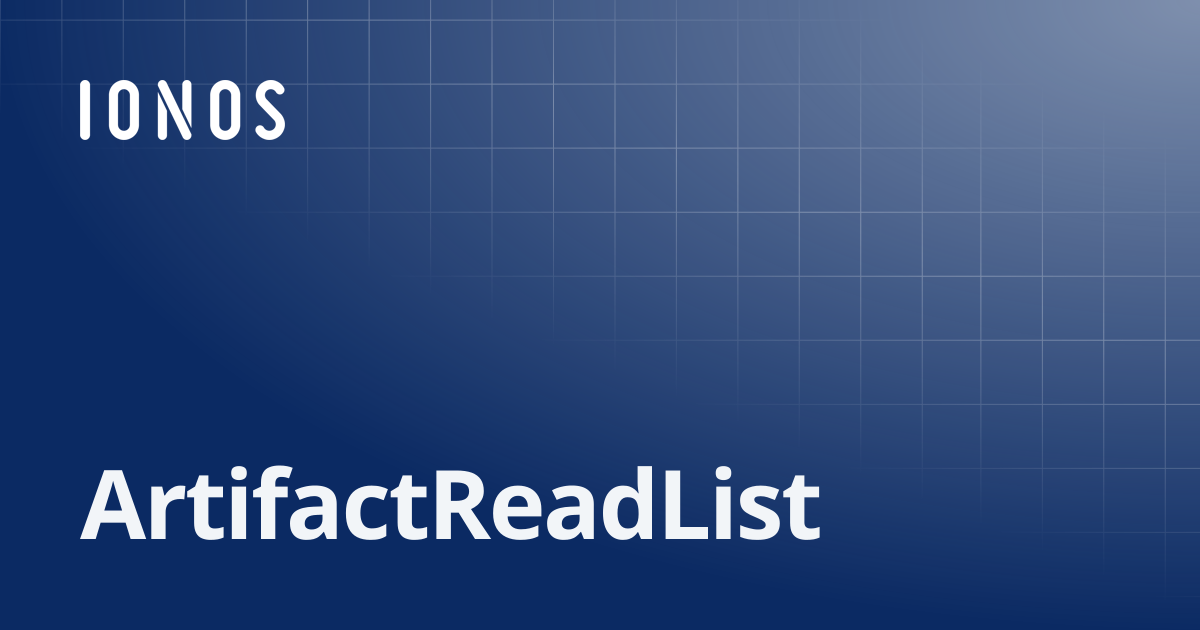ArtifactReadList | NodeJS SDK