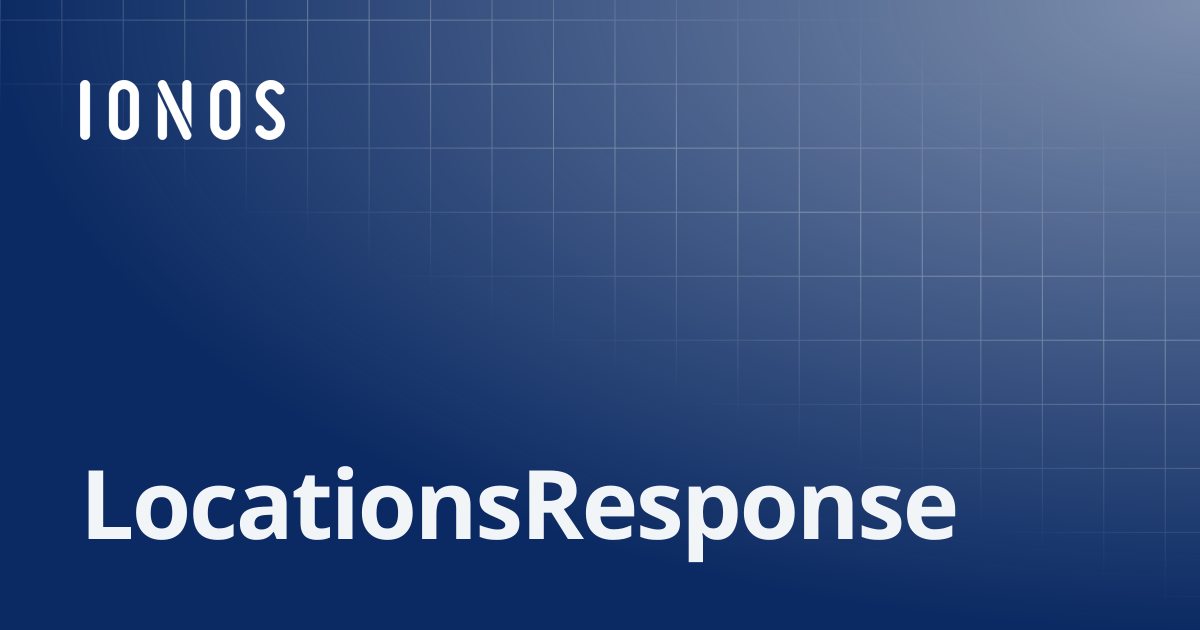LocationsResponse | Python SDK