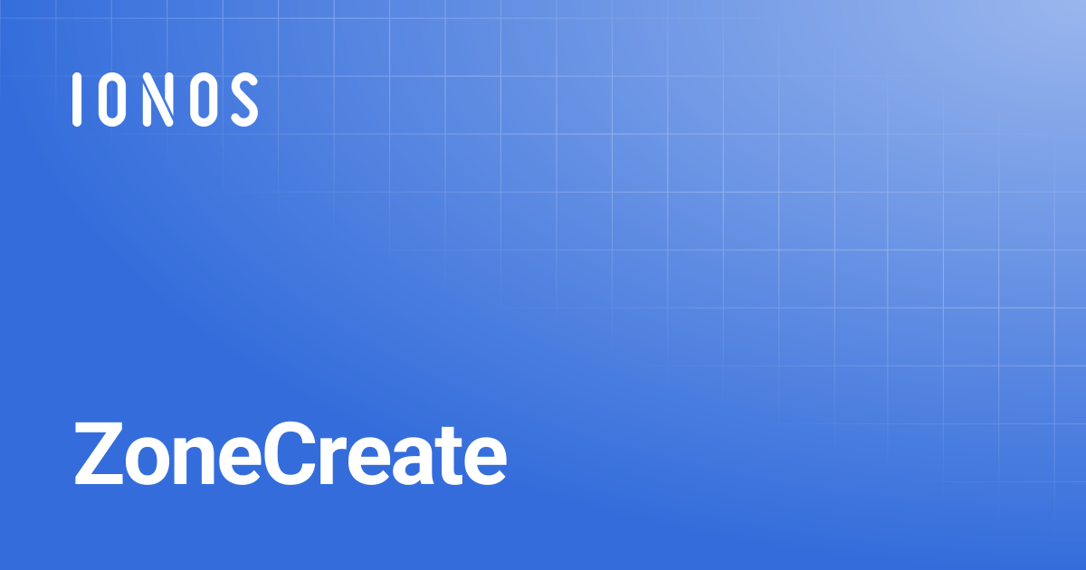 ZoneCreate | Go SDK