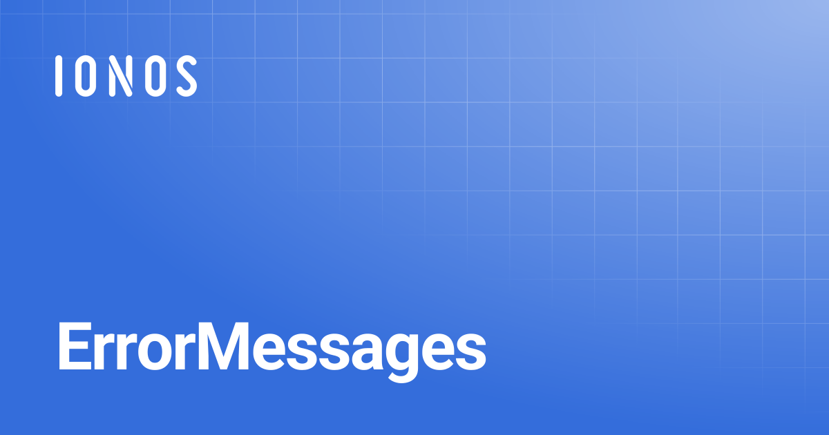 ErrorMessages | Go SDK