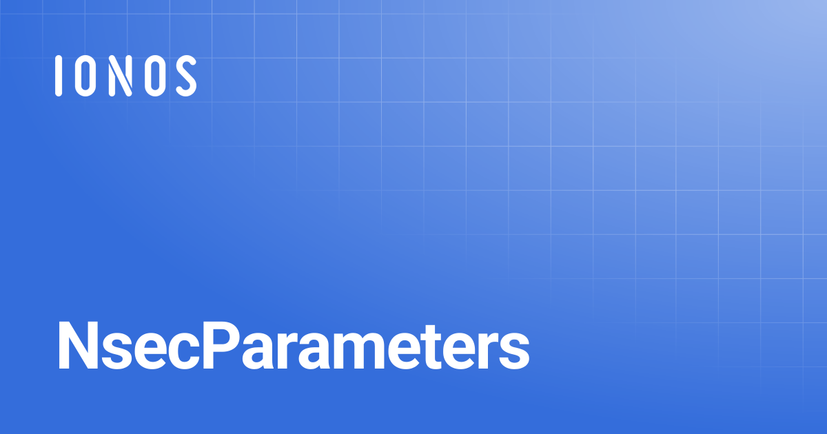 NsecParameters | Go SDK