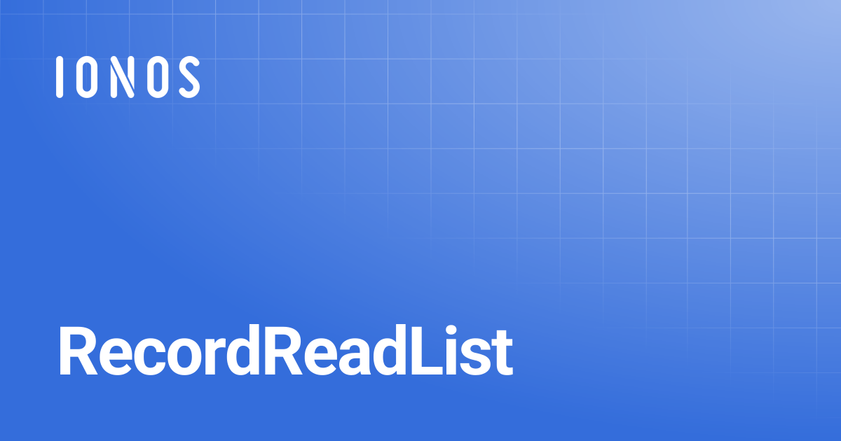 RecordReadList | Go SDK