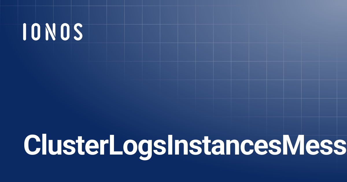 ClusterLogsInstancesMessages | Go SDK