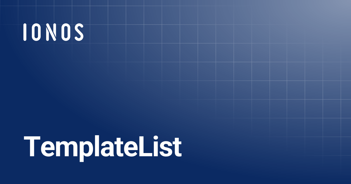 TemplateList | Go SDK