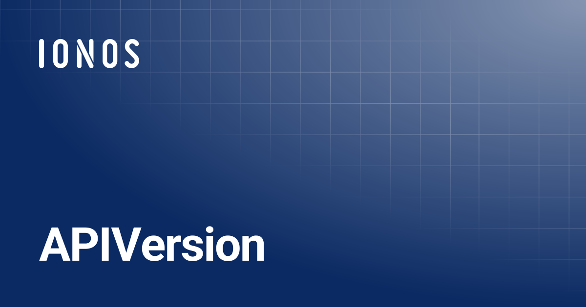 Apiversion
