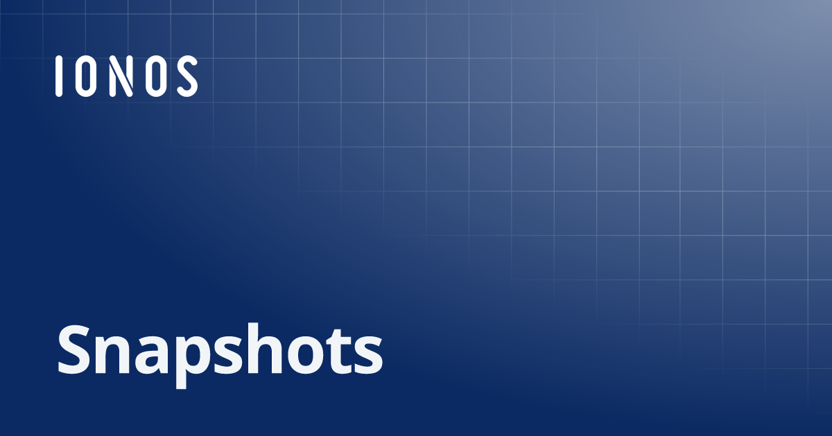 Snapshots | Python SDK
