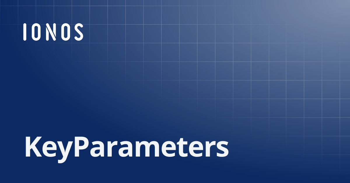 KeyParameters | SDK Go Bundle