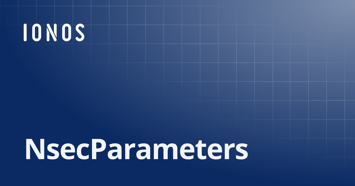 NsecParameters | SDK Go Bundle