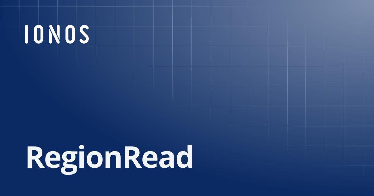 RegionRead | SDK Go Bundle
