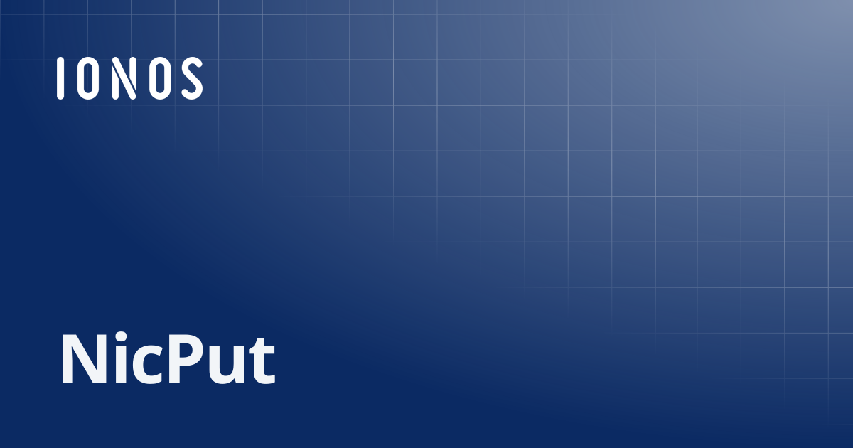 NicPut | SDK Go Bundle