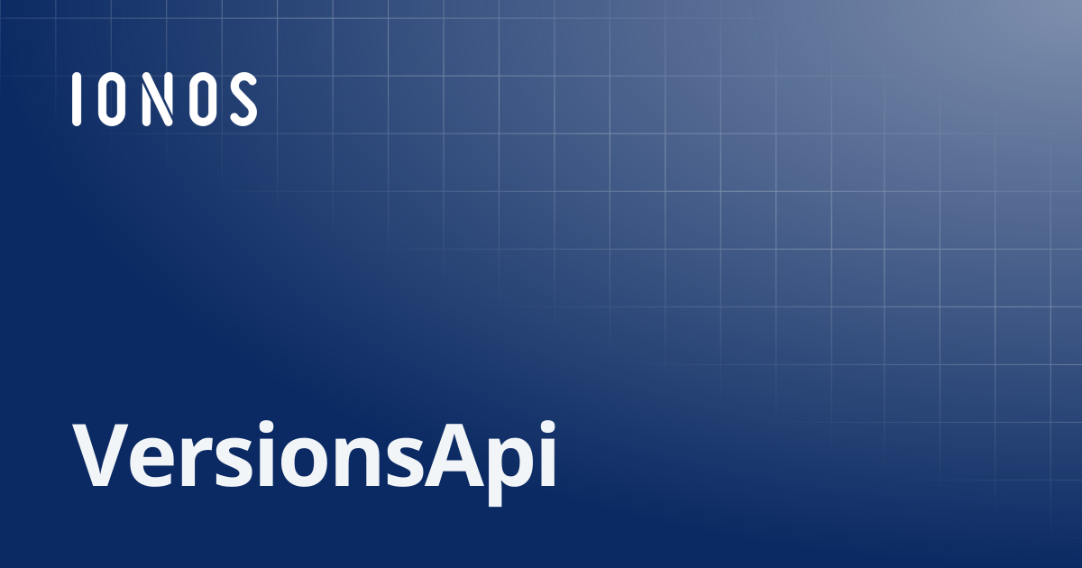 VersionsApi | SDK Go Bundle