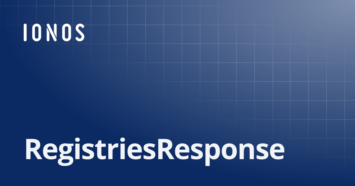 RegistriesResponse | SDK Go Bundle