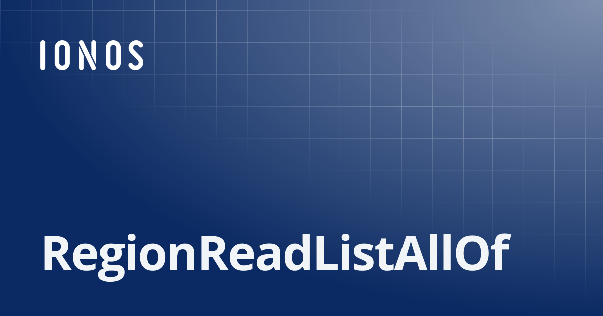 RegionReadListAllOf | SDK Go Bundle