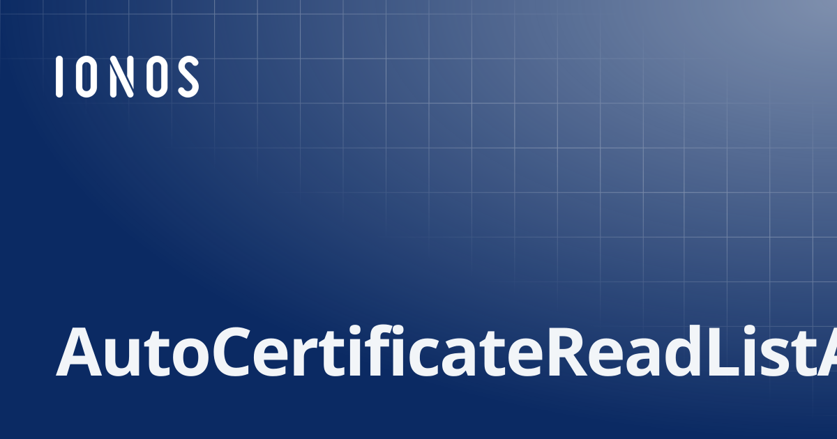 AutoCertificateReadListAllOf | SDK Go Bundle
