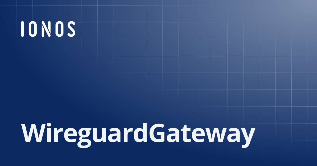 WireguardGateway | SDK Go Bundle