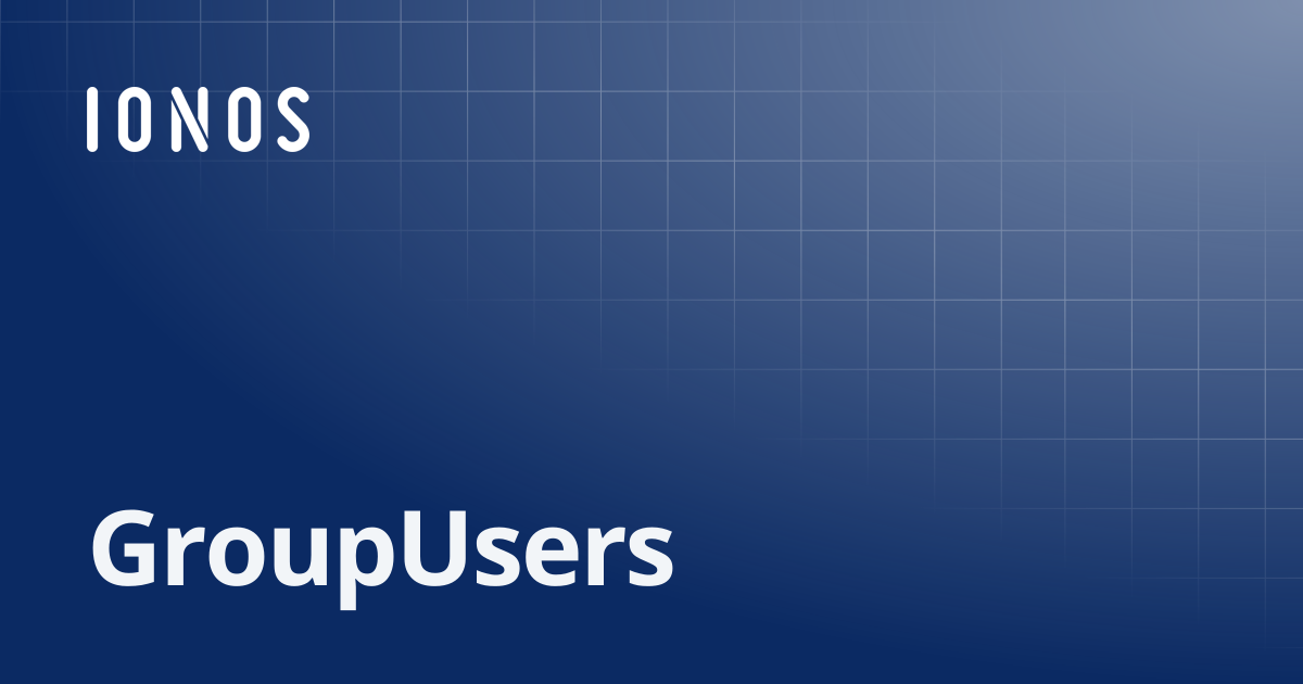 GroupUsers | SDK Go Bundle