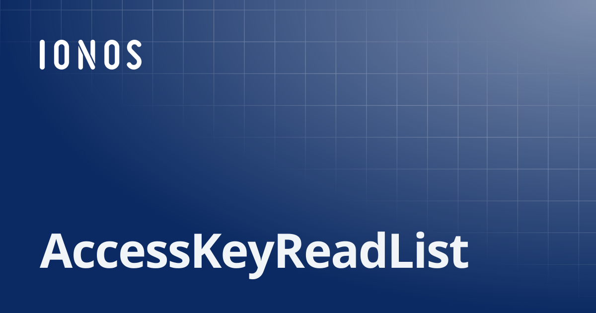 AccessKeyReadList | SDK Go Bundle