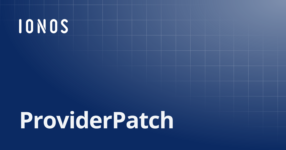ProviderPatch | SDK Go Bundle
