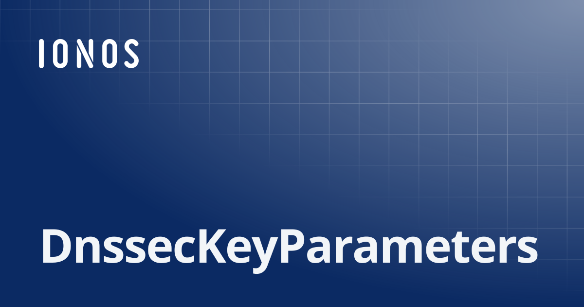 DnssecKeyParameters | SDK Go Bundle