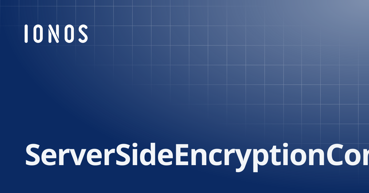 ServerSideEncryptionConfiguration | SDK Go Bundle