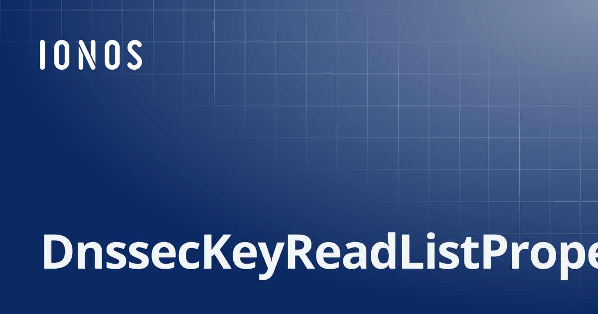 DnssecKeyReadListPropertiesNsecParameters | SDK Go Bundle