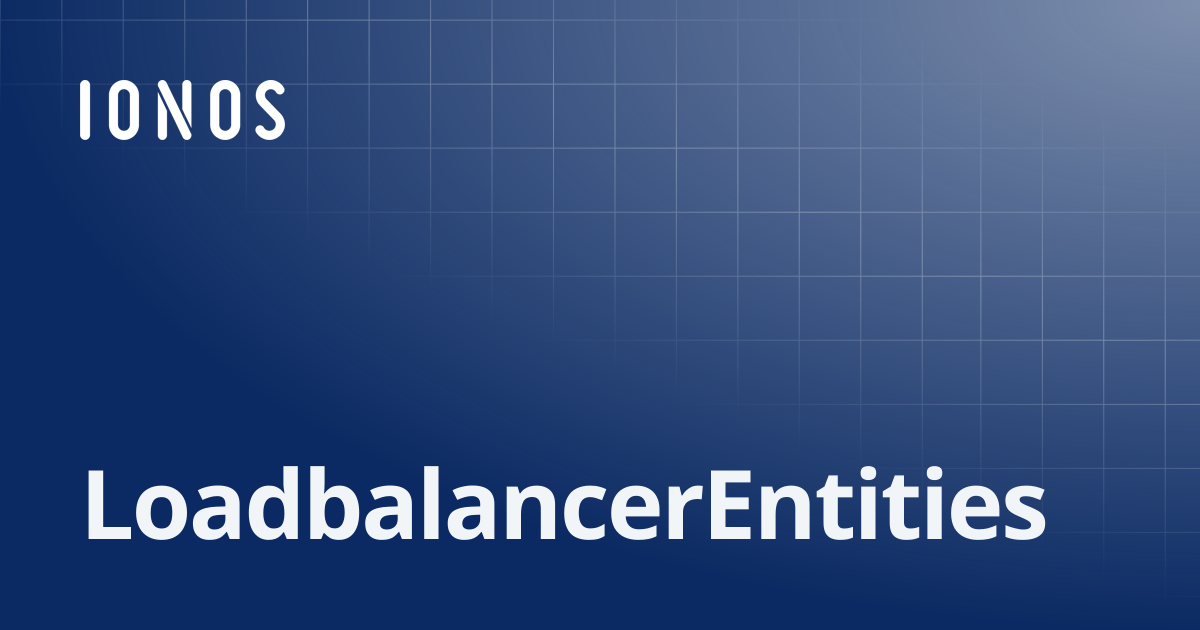 LoadbalancerEntities | SDK Go Bundle