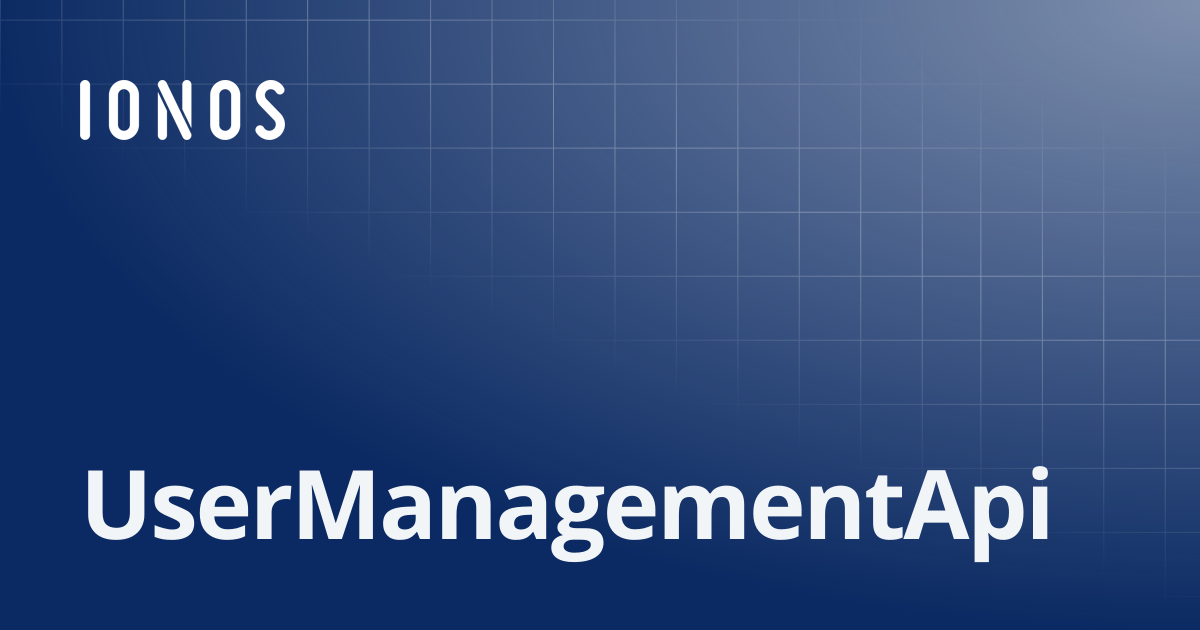 UserManagementApi | SDK Go Bundle