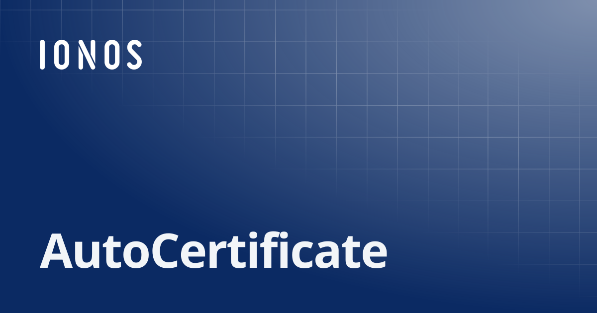AutoCertificate | SDK Go Bundle