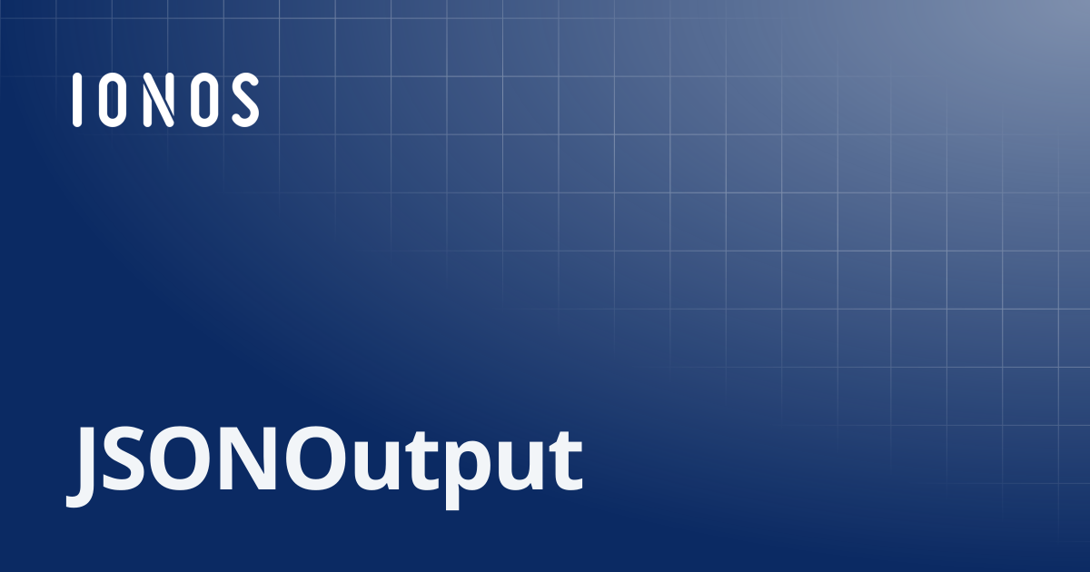 JSONOutput | SDK Go Bundle