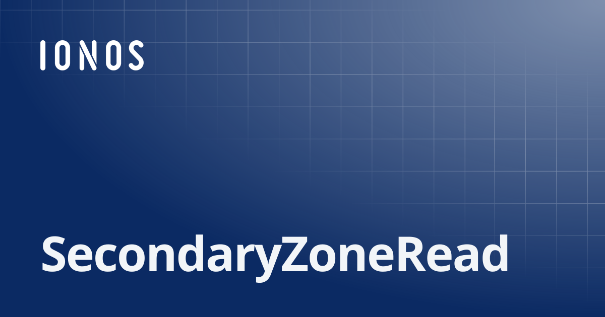 SecondaryZoneRead | SDK Go Bundle