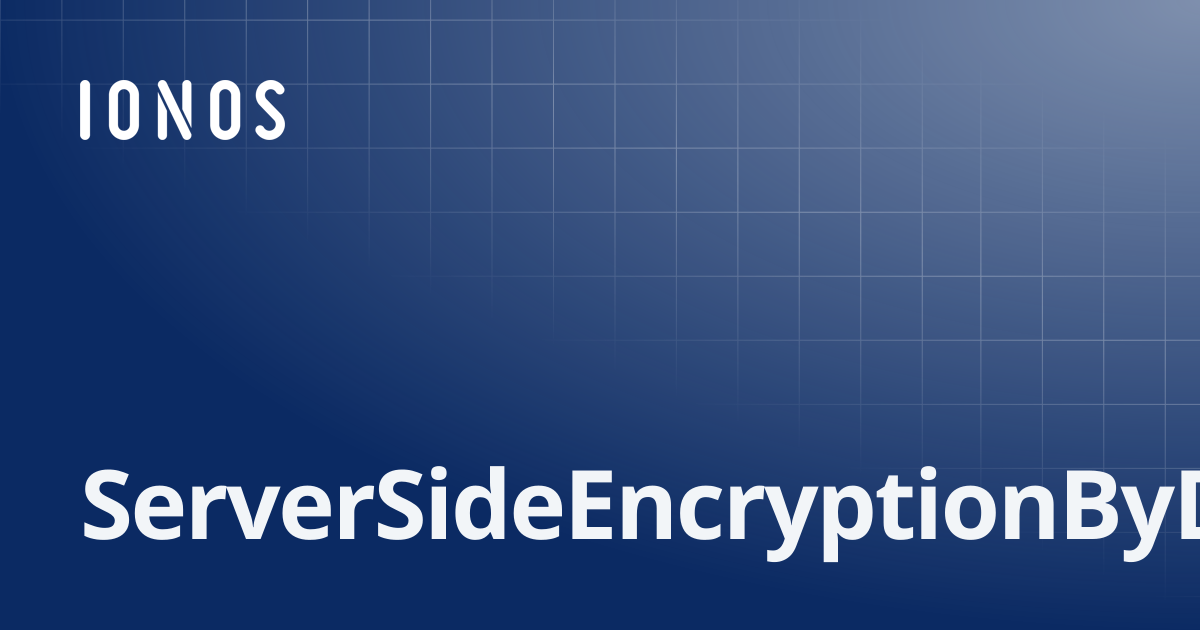 ServerSideEncryptionByDefault | SDK Go Bundle