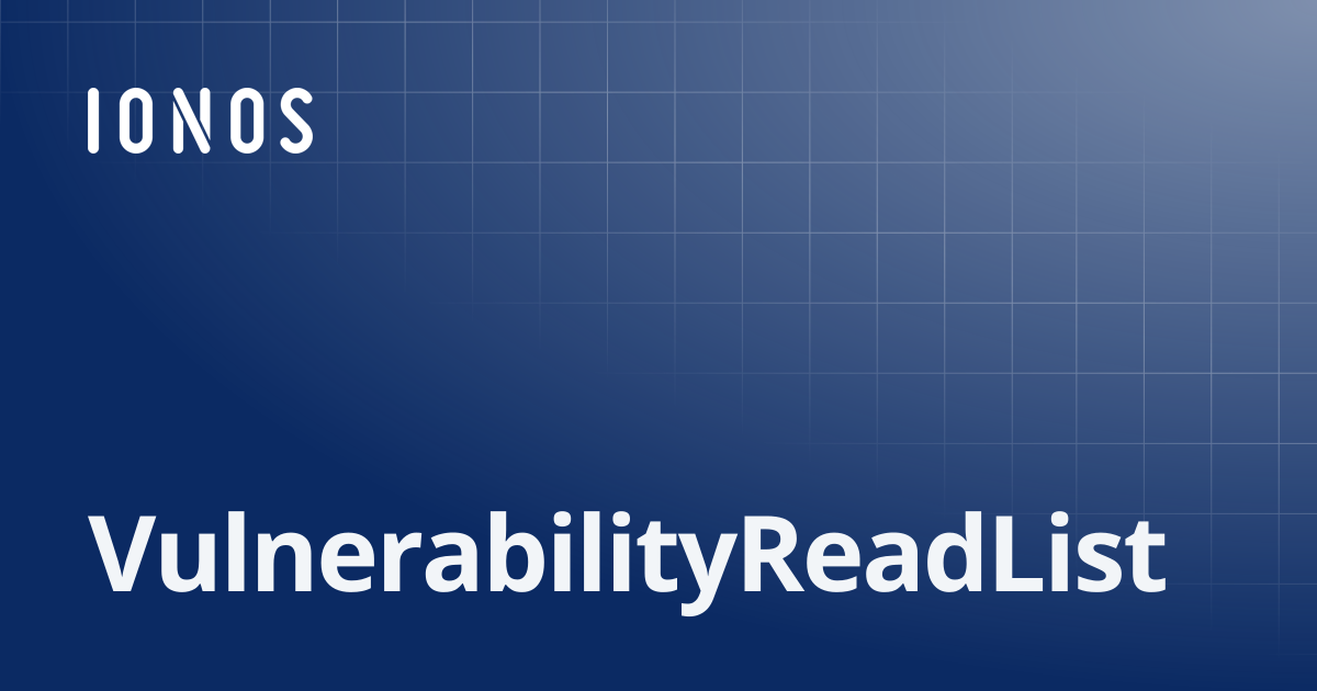 VulnerabilityReadList | SDK Go Bundle