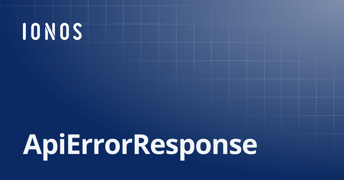 ApiErrorResponse | SDK Go Bundle