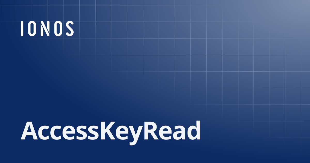AccessKeyRead | SDK Go Bundle